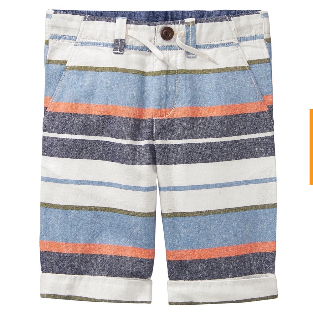 Two pair of Gymboree Striped Bermuda Shorts
